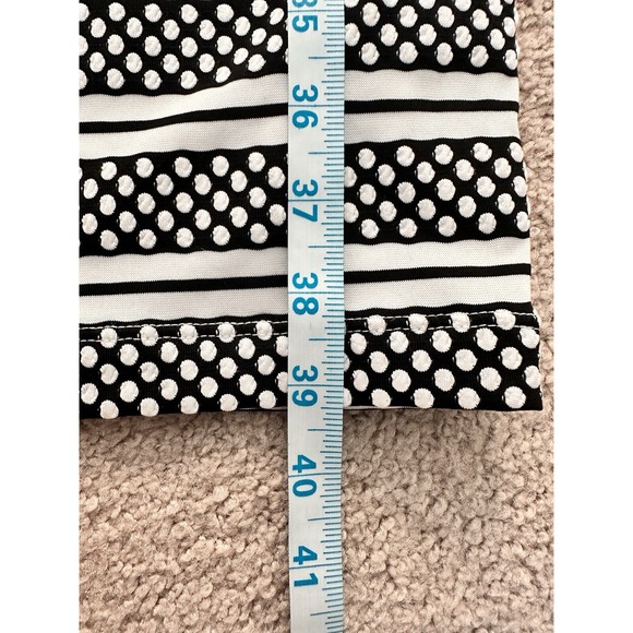 Bisou Bisou Michele Bohbot Dress Womens 14 Black White Never Worn Slimming - Picture 10 of 13